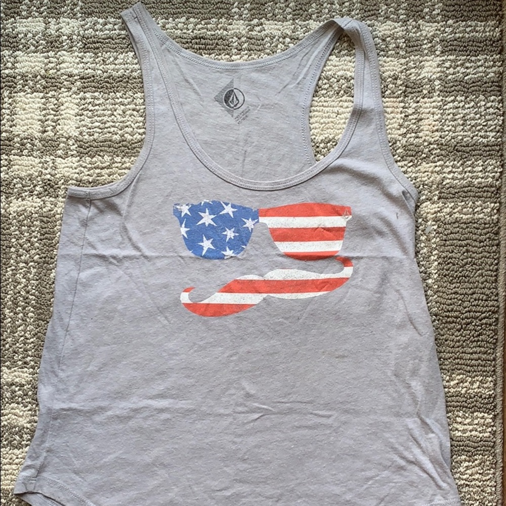 Volcom American Flag Tank Top